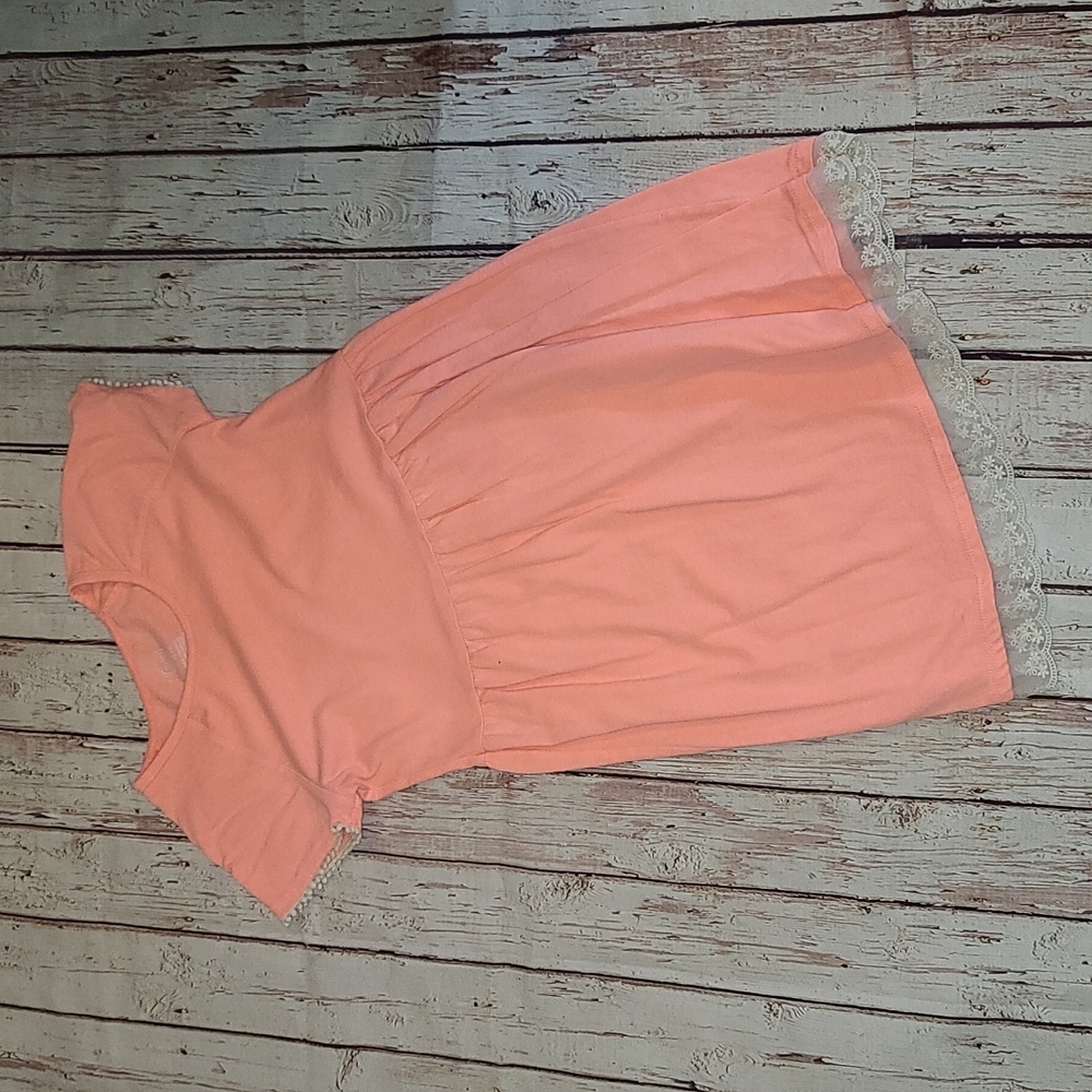 Peach Colored Knee Length Dress